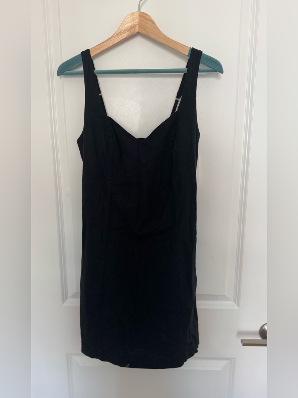 NWT Abercrombie & Fitch Corset Seamed Linen Blend Mini Dress - Picture 6 of 8